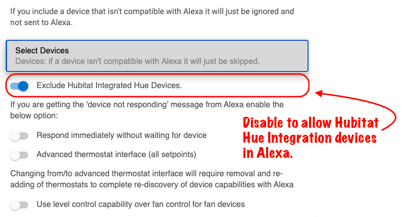 Screenshot: "Exclude Hue..." setting