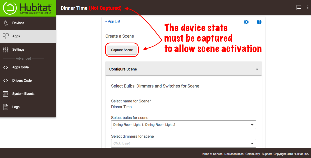 Screenshot of "Capture Scene"