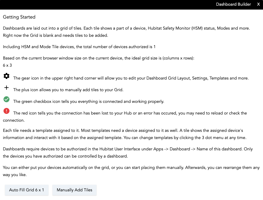 Screenshot - Dashboard Builder dialog