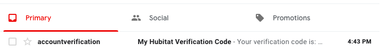 Screenshot: Example of verification code e-mail headers